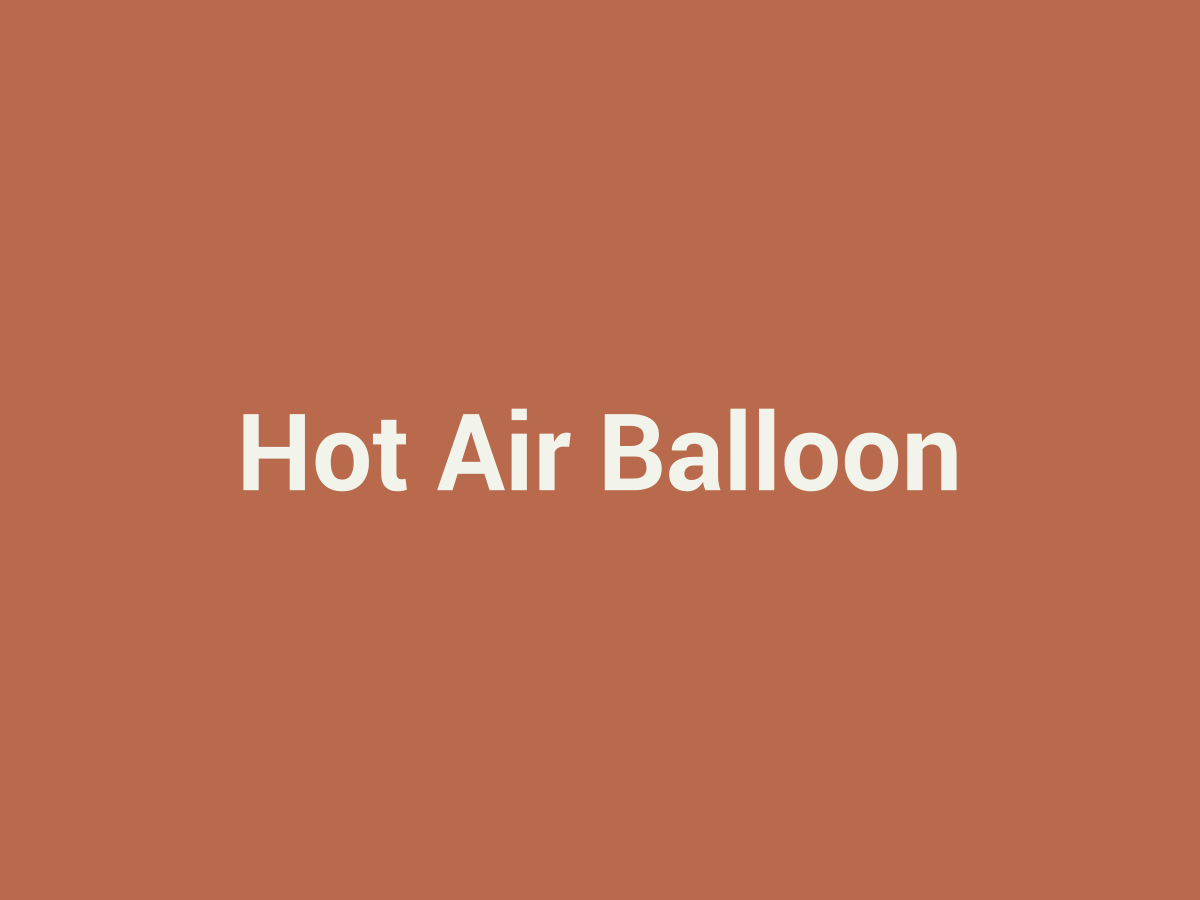 Placeholder Hot Air Balloon