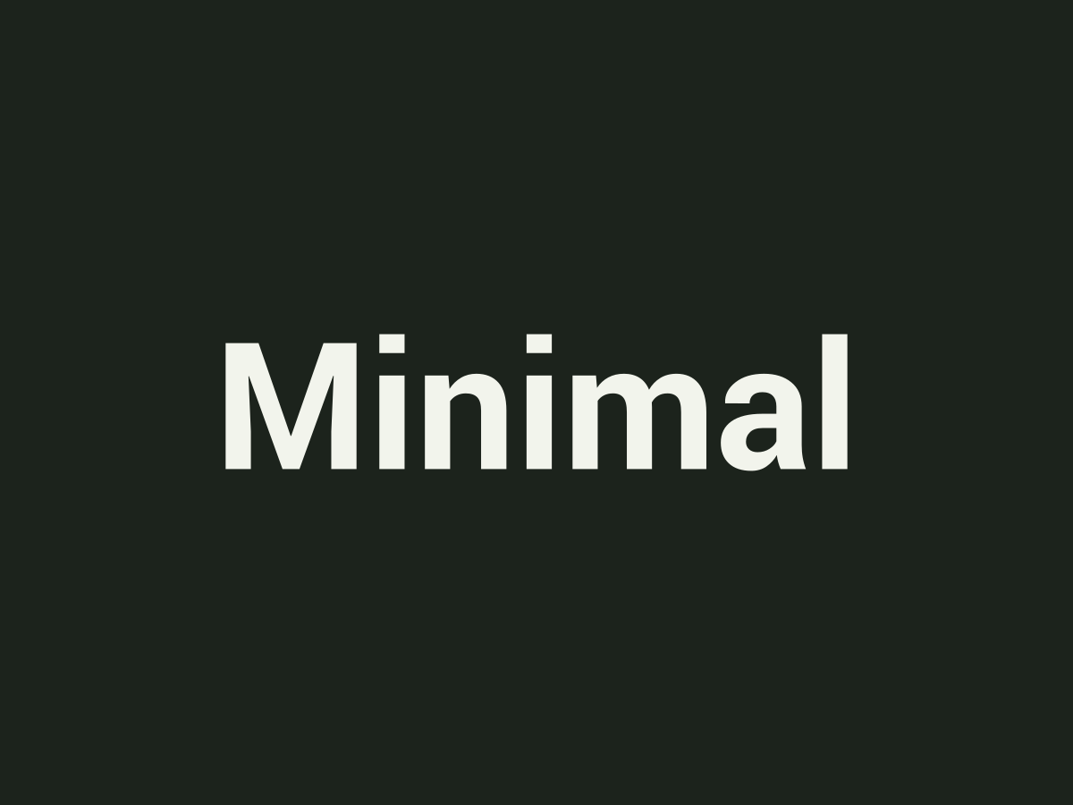 Placeholder Minimal