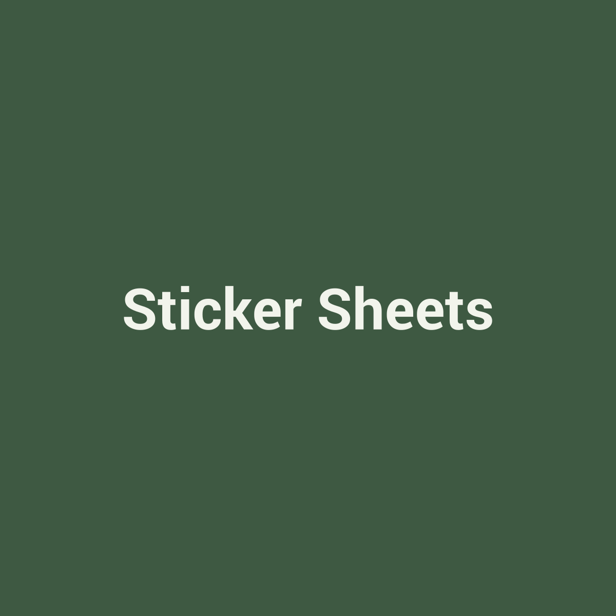 Placeholder Sticker Sheets