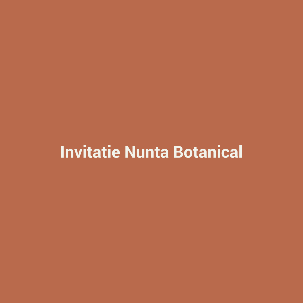 Placeholder Invitație Nuntă Botanical
